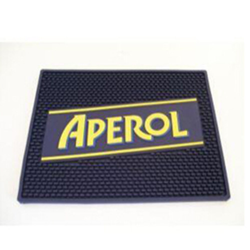 Promotional rubber bar spill mat, custom logo bar rail mats, rubber bar mat