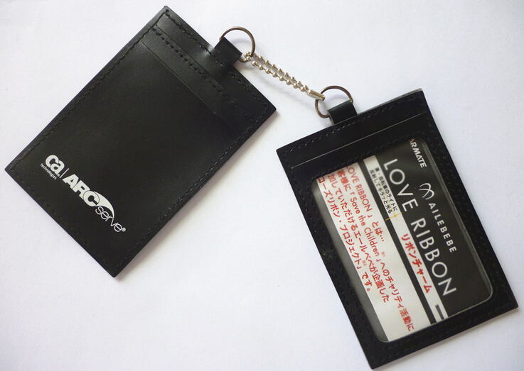 Black color pu material ID and adress and name luggage tag