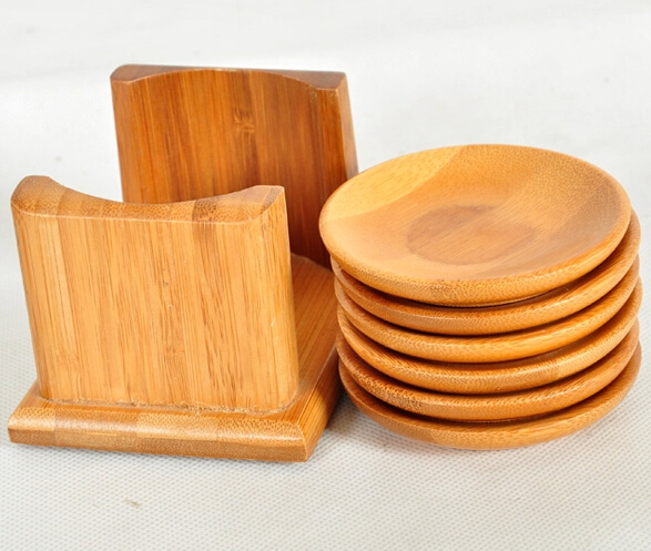 Round Custom Bamboo Products Coaster for Tableware