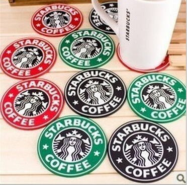 Starbucks coffee silicone material cup coaster