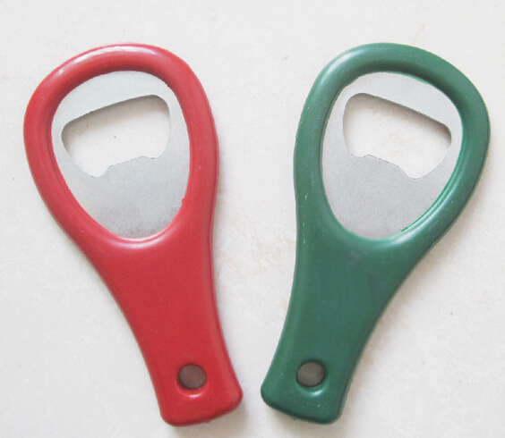 Bottle opener shape fridge magnet with bottle opener function