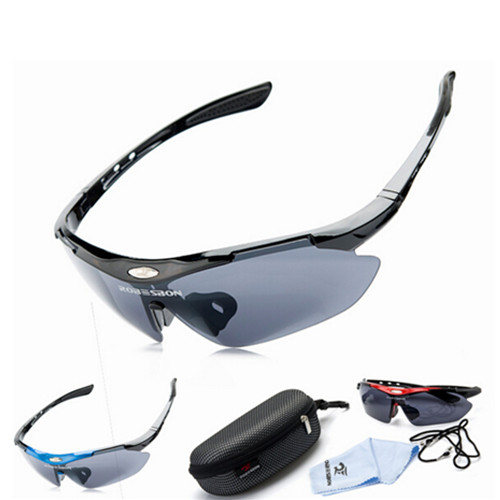 Outdoor sport fashion black color uv protection sungalss with box