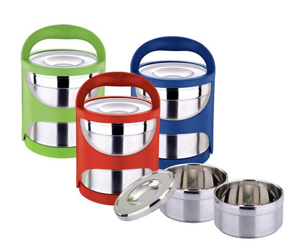 Promotional 2 Layer Airtight Lunch Box,  Bento Box, Stainless Steel Food Container