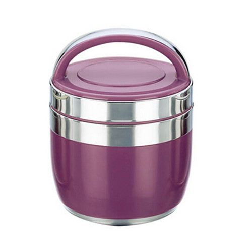 Wholesale purple color Stainless Steel Keep Warm Food Container