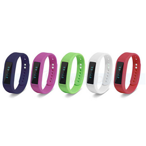 Smart Bluetooth 4.0 LED Bracelet with Sleep Monitor and Walk Pedometer