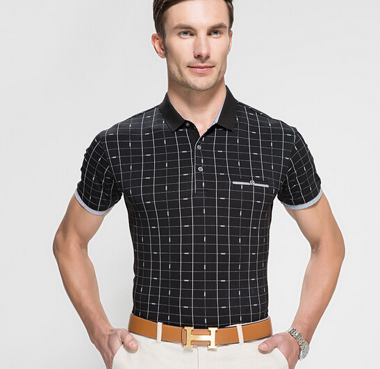 Black color work uniform business man polo shirt