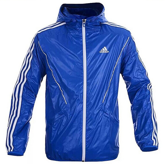Promotional blue color outdoor sport coat, sport jacket