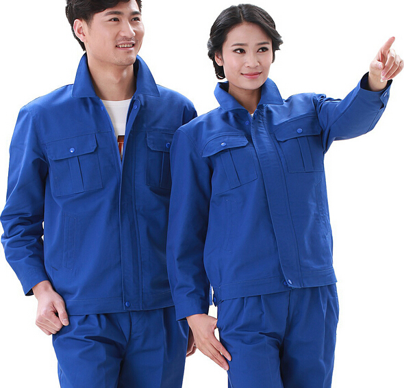 Blue color labour working suit, labor worker uniform, automotive repair worker uniform