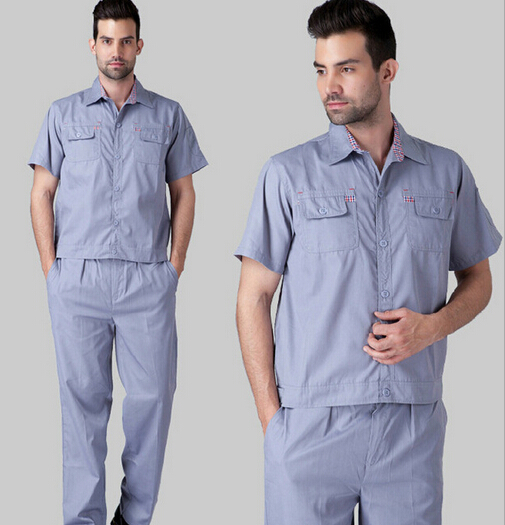 Summer labor suiting, summer labour work uniform with short sleeve