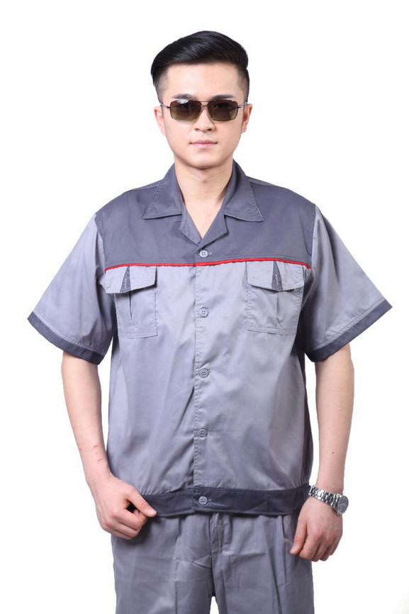 Good quality short sleeve welder workwear uniform, labour work suit