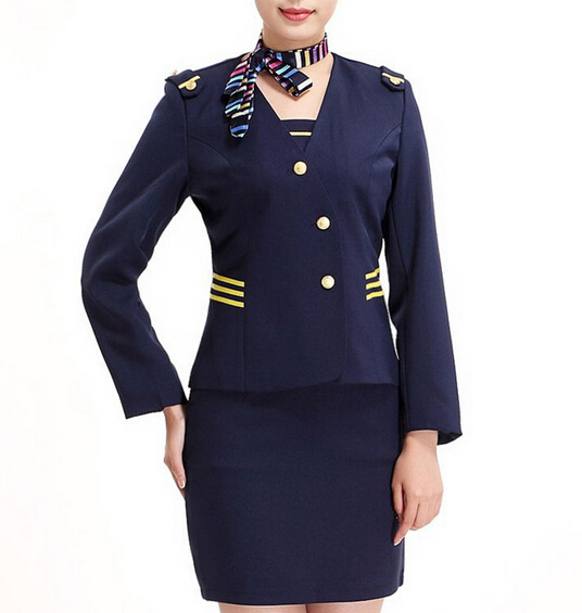 Customized air hostess uniform, wholesale air hostess uniform