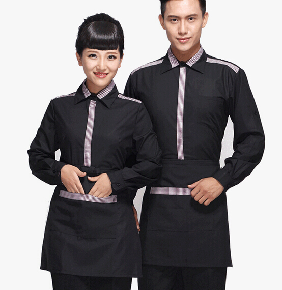 Black color hotel skirt dress overall, skirt uniform