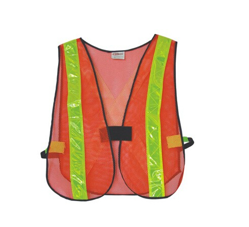 Orange color safety reflective vest wholesale supplier