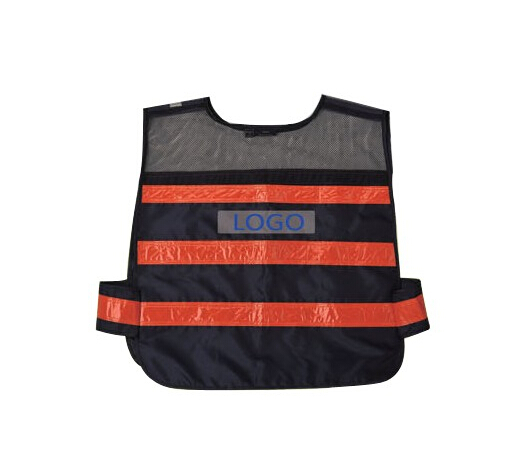 Black color reflective safety vest