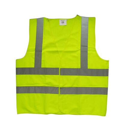 Promotional reflective safety vest with strip