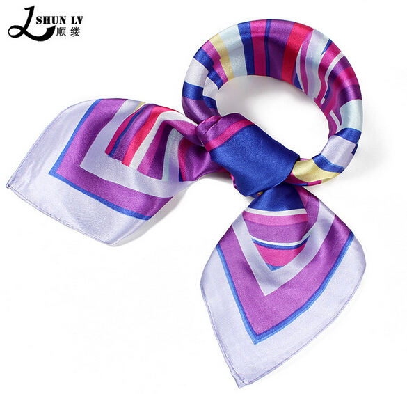 Wholesale fashional charmeuse silk scarf for woman