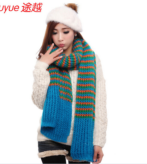 Fashion mohair knitting neckerchief, knitting woman scarf