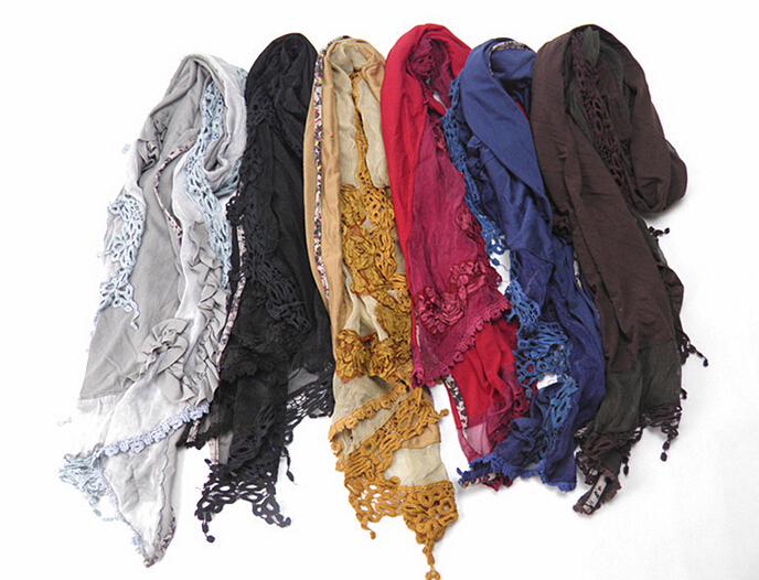 Wholesale hijah knitted cotton woman scarf