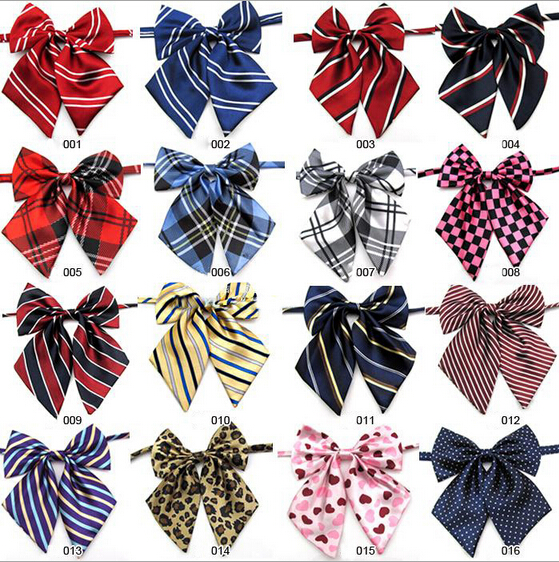 Wholesale neck cravat, polyester lady bow tie