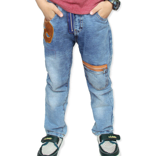 Fashional children jeans trousers, student jeans trousers
