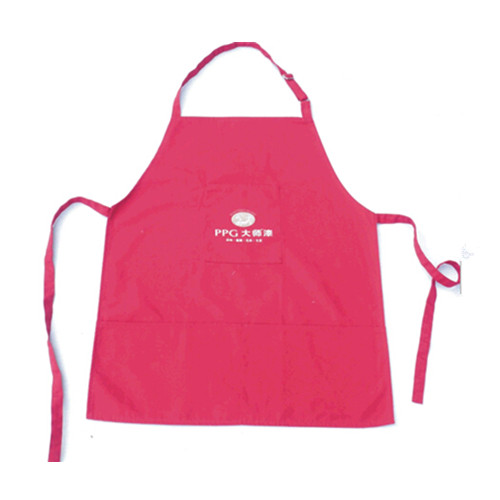 Customized logo cotton cooking apron with pocket