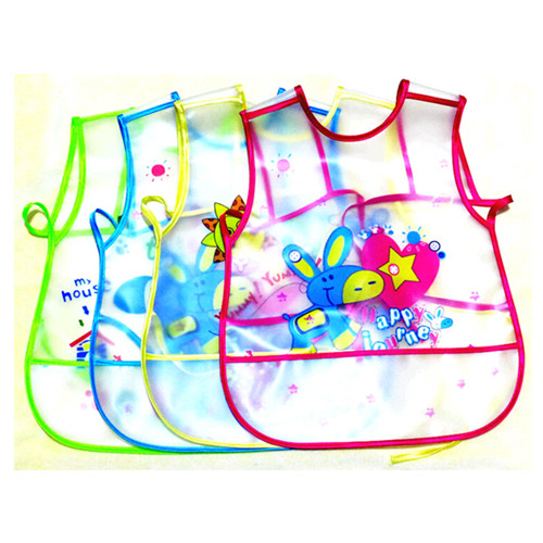Children waterproof pvc bib apron, baby bib
