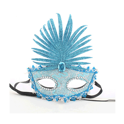 Fashional green color carnival woman party mask