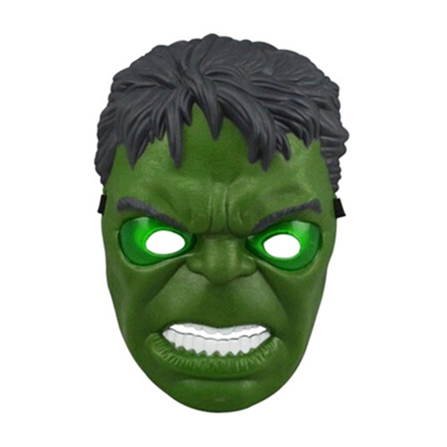 Promotional flashing light green giant pvc mask