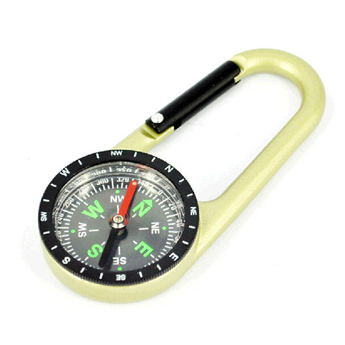 Good quality metal carabiner compass