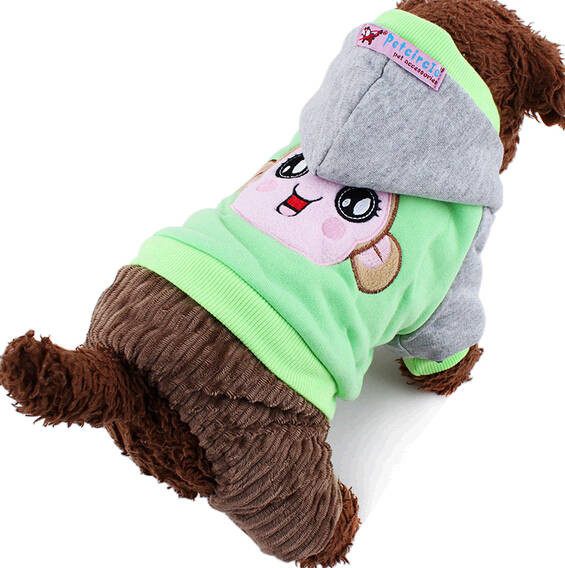 Promotional cute teddy style winter dog cloth