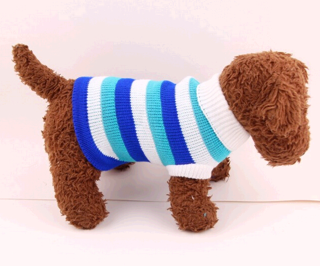 Fashional thicken stripe sweater dog pet cloth, sweater cat pet cloth