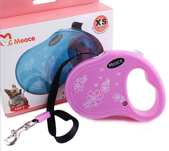 Retractable dog collar with retractable leash, Auto Retractable Dog Leash, Pet Leashes