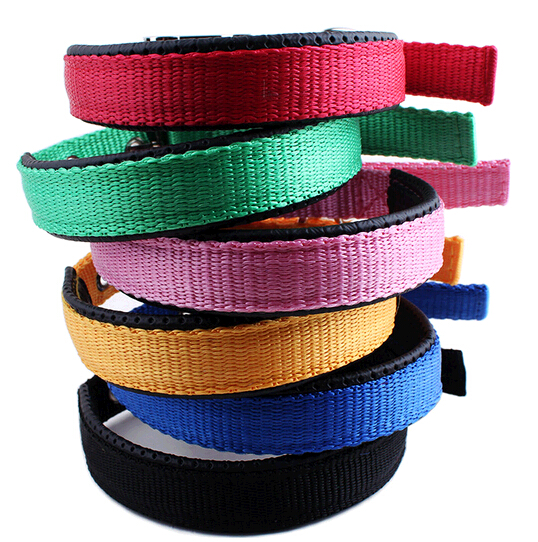 Strech pp and foam leather pet collar for dog
