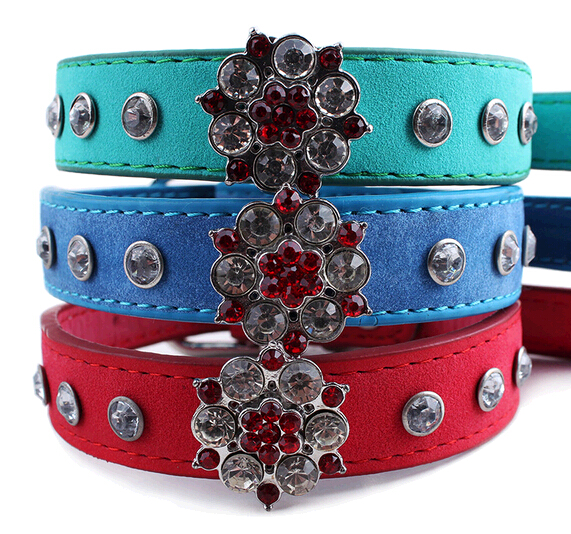 Fashional pu pet collar with nail or drilling
