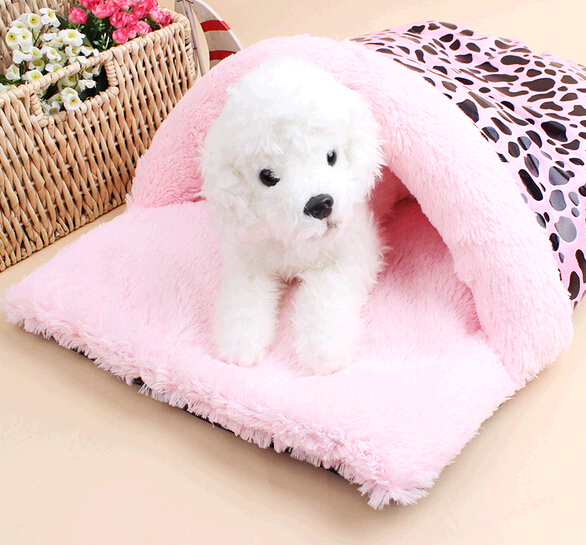 Cute pink color slipper shape pet house and pet bed for dog or cat
