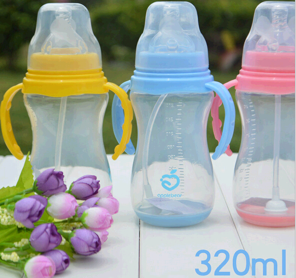 Wholesale safe pp 320ml baby feeding bottle, cheap baby bottle
