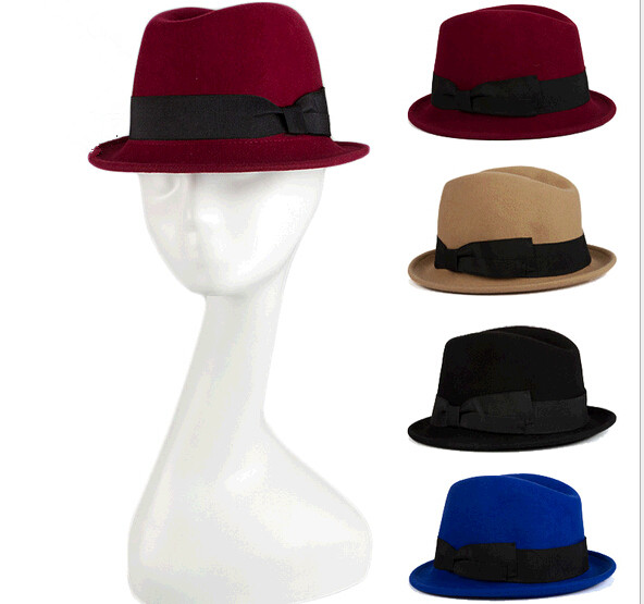Wholesale 100% wool felt snapback hat, knight cap, felt bowler hat