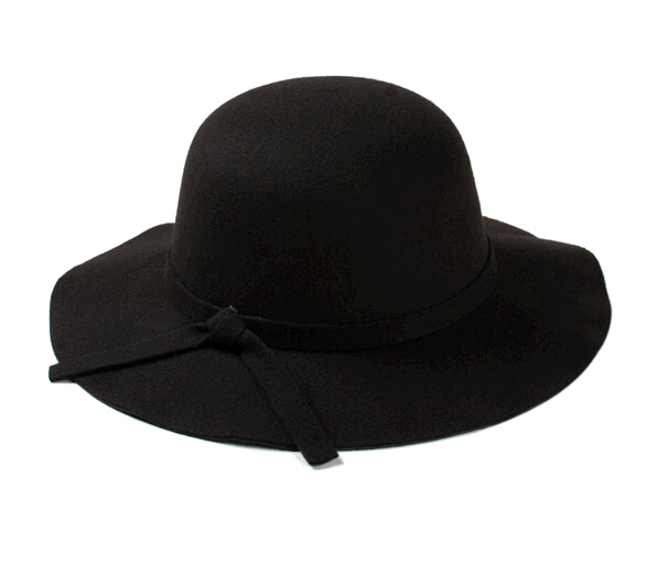 100% Wool Felt Jazz Cowboy Bowler Fedora hat and cap for woman or man