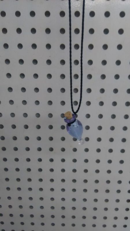 Wholesale blue color murano glass essential oil diffuser necklace