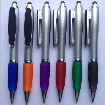 Wholesale with touch screen cap and scrap screen clip ballpoint pen