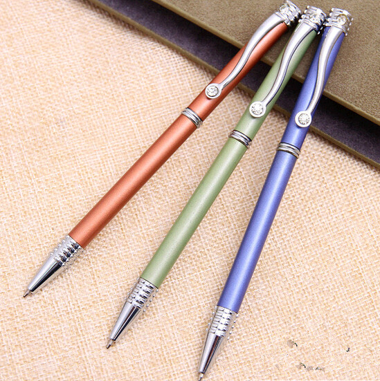 2016 new style good quality beauty metal pen with clilp