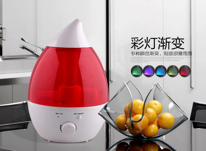 Wholesale 2.4L water drop shape essecinal oil humidifier, aroma humidifier