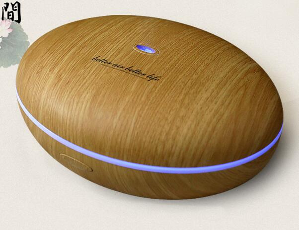 Wholesale oval shape wood printing ultrasonic aroma diffuser