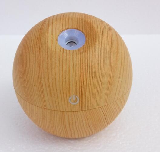 Wholesale 150ml round apple shape wood printing aroma diffuser