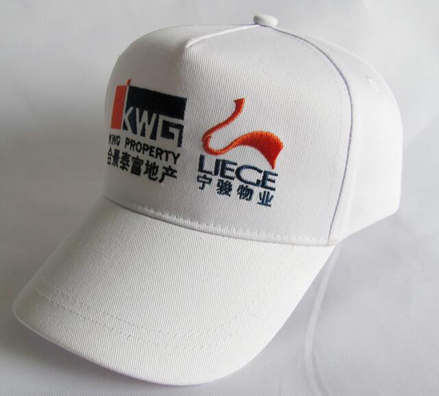 Promotional advertising embroidery logo five panel cotton cap
