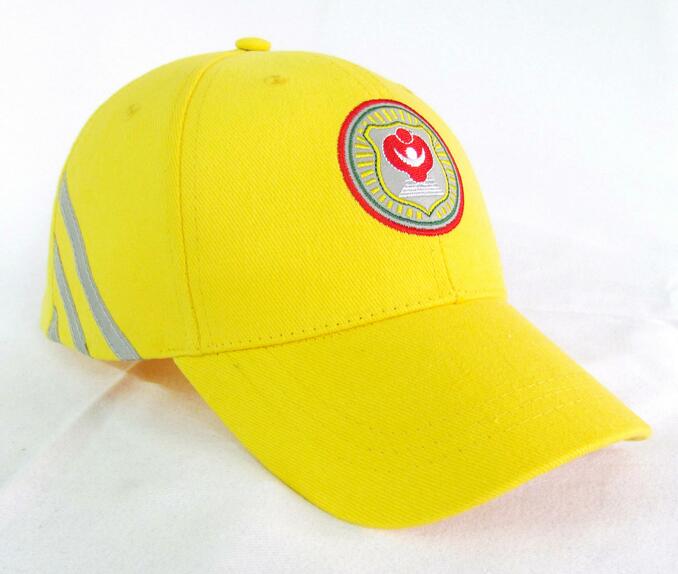 Wholesale yellow color brushed cotton baseball cap