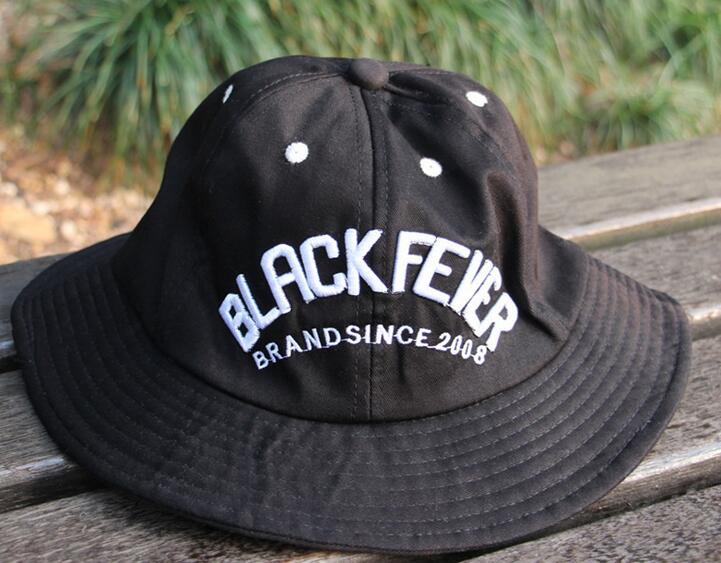 Wholesale blackfever logo fisherman cap, bucket cap