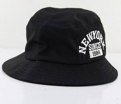 Newyork 1984 embroidery logo black color fisherman cap, bucket cap