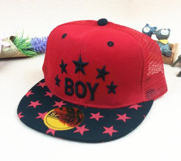 Wholesale with boy logo hip hop children mesh cap