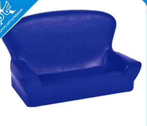 Wholesale blue color sofa shape pu stress ball